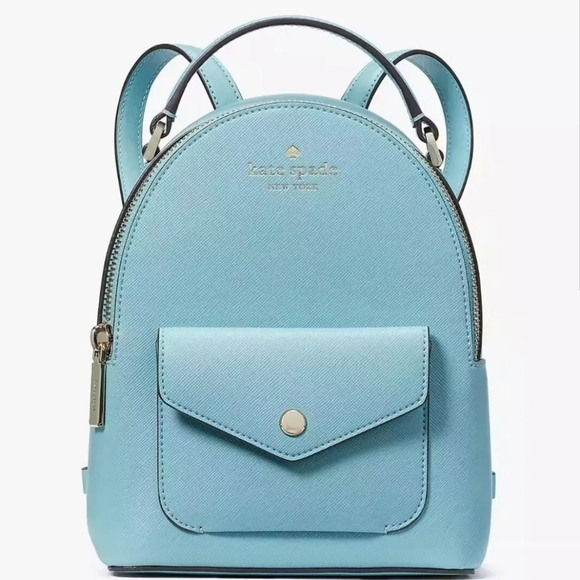 Kate Spade NWT Schuyler Mini Backpack Smoky Blue main image 4
